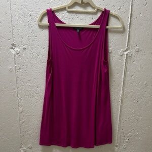 Eileen Fisher Raspberry Silk Tank Top
